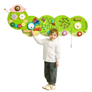 Montessori Caterpillar Sensory Busy Board