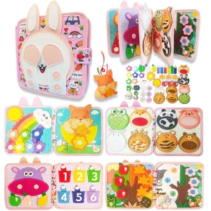 Busy Board Book with ABCs, Numbers & Life Skills