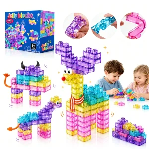 40 PCS Sensory Building Blocks for Toddlers