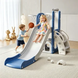 6-in-1 Toddler Slide and Climber Playset